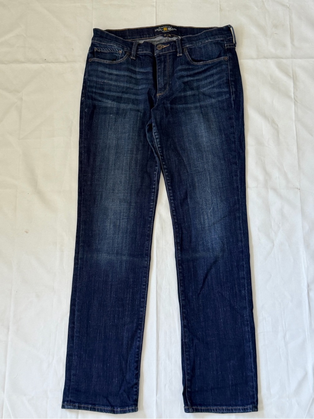 Lucky Brand Men's Straight Jeans in Dark Indigo Blue